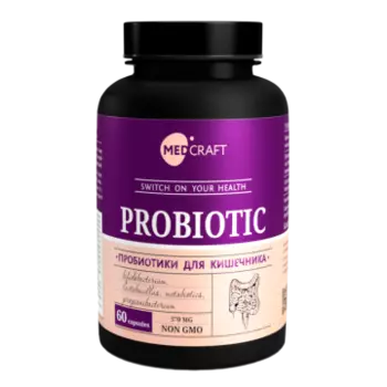 MEDCRAFT, Пробиотики для кишечника, капсулы, 60 шт.