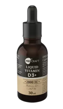MEDCRAFT, Витамин D3, жидкость, 30 мл