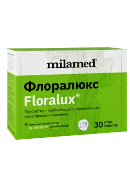 Milamed, Floralux (комплекс для здоровья ЖКТ), порошок, 30х5 г