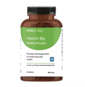 MINDLY, Витамин B9 (Метилфолат), таблетки, 60 шт.