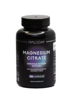 MOLODAY, Магния цитрат, капсулы, 90 шт.