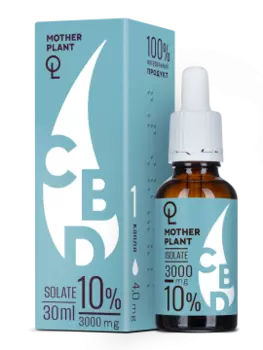 MotherPlant, CBD масло 10% «Изолят» (без привкуса), жидкость, 30 мл