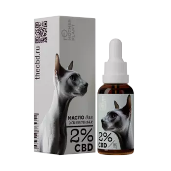 MotherPlant, CBD масло для животных 2% «Изолят» (без привкуса), жидкость, 30 мл