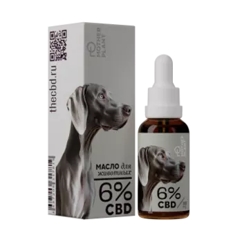 MotherPlant, CBD масло для животных 6% «Изолят» (без привкуса), жидкость, 30 мл