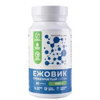 Nooteria Labs, Ежовик Гребенчатый Extra, капсулы, 60 шт.
