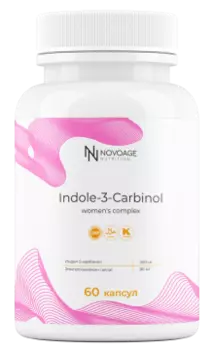 NOVOAGE nutrition, Индол-3-Карбинол с экстрактом зеленого чая, капсулы, 60 шт.