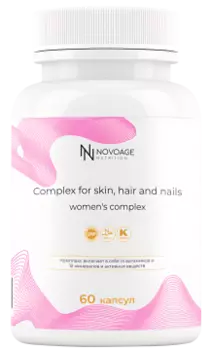 NOVOAGE nutrition, Комплекс для кожи, волос и ногтей, капсулы, 60 шт.