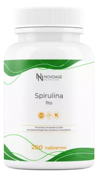 NOVOAGE nutrition, Спирулина, таблетки, 200 шт.