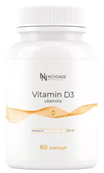 NOVOAGE nutrition, Витамин D, капсулы, 60 шт.