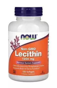 Now Foods, Лецитин (соевый), капсулы, 100 шт.