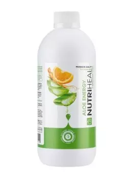 Nutriheal, Алоэ гель «Энерджи» с мякотью алоэ, гуараной и апельсиновым соком, жидкость, 500 мл
