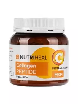 NUTRIHEAL, Коллаген пептидный с серой и мембраной яичной скорлупы со вкусом апельсина, порошок, 150 г