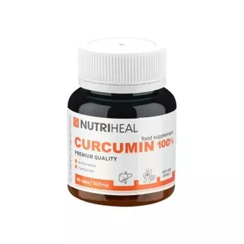 NUTRIHEAL, Куркумин 100%, таблетки, 90 шт.