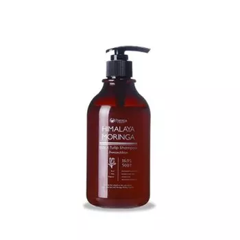 POGONIA, Шампунь с маслом моринги «Черный тюльпан» (для себорегуляции кожи головы и интенсивного блеска волос), жидкость, 500 мл