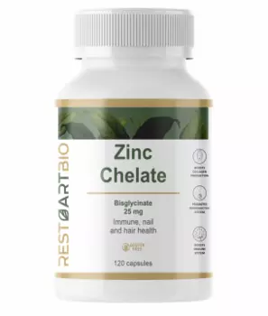 Restartbio, Цинк (бисглицинат), капсулы, 120 шт.