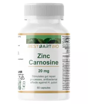Restartbio, Цинк карнозин, капсулы, 60 шт.