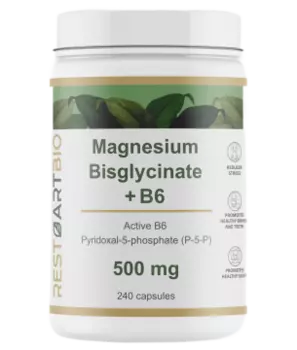 Restartbio, Магний (бисглицинат) + B6 (P-5-P), капсулы, 240 шт.