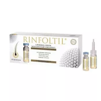 RINFOLTIL, Липосомальная сыворотка против выпадения волос (при любом типе выпадения волос, для женщин и мужчин), 30 шт.