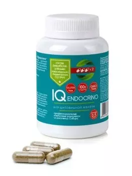 Сиб-Крук, IQ ENDOCRINO, Клеточный комплекс для щитовидной железы, капсулы, 84 шт.