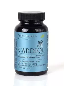 Сиб-Крук, Тетразимные экстракты Кардиол (для здоровья сердца), капсулы, 120 шт.