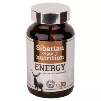 Siberian organic nutrition, Energy (энергетик-адаптоген), капсулы, 30 шт.