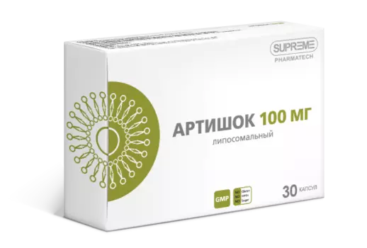 Supreme Pharmatech, Липосомальный артишок, капсулы, 30 шт.