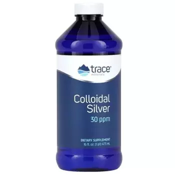 Trace Minerals, Коллоидное серебро, жидкость, 473 мл