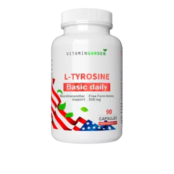 Vitamin Garden, L-Тирозин + Йод (калия йодат), капсулы, 90 шт.