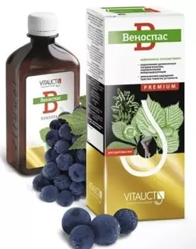 Vitauct, Веноспас Premium (для здоровья и легкости ног), раствор, 250 мл