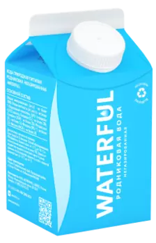 WATERFUL, Родниковая вода, жидкость, упаковки, 12*500 мл