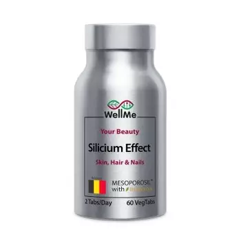 WellMe, Silicium Effect, Кремний (для здоровья кожи, волос, ногтей и суставов), таблетки, 60 шт.