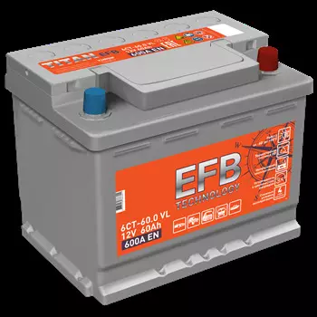 Аккумулятор TITAN EFB 6СТ-60.0 VL