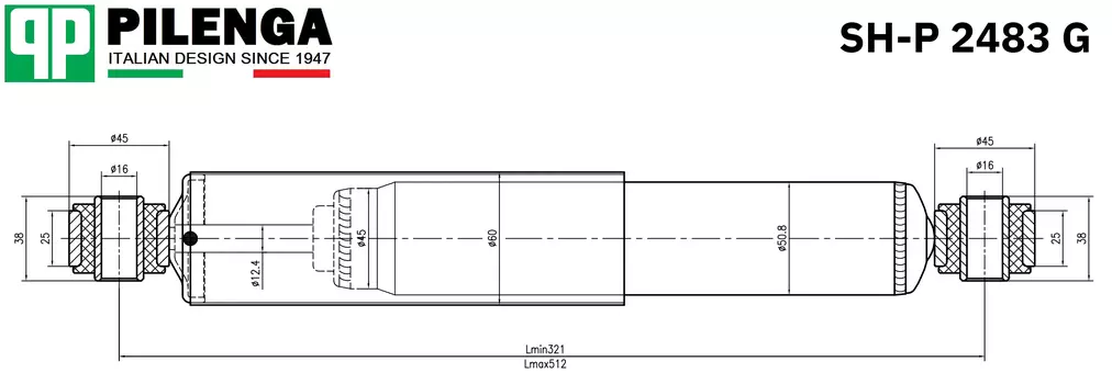 АМОРТИЗАТОР ГАЗОВЫЙ ЗАДНИЙ