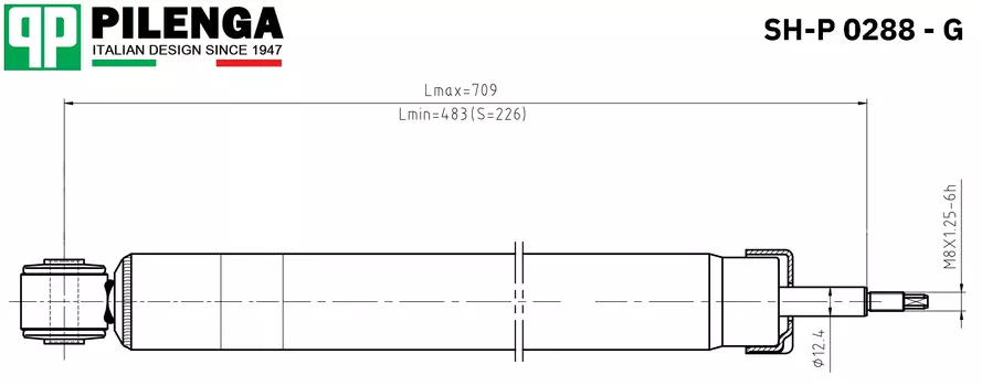 АМОРТИЗАТОР ГАЗОВЫЙ ЗАДНИЙ