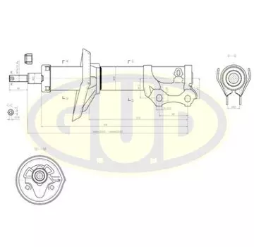 АМОРТИЗАТОР ПЕР МАСЛ SEAT IBIZA II, II, TOLEDO, VW GOLF III, IV PASSAT, POLO, VENTO -02