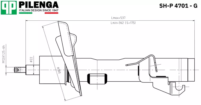 АМОРТИЗАТОР ПЕРЕДНИЙ