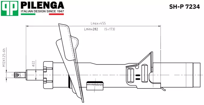 АМОРТИЗАТОР ПЕРЕДНИЙ ЛЕВЫЙ FOCUS III
