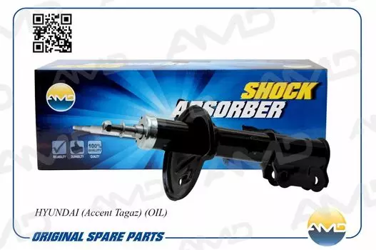 АМОРТИЗАТОР ПЕРЕДНИЙ ЛЕВЫЙ МАСЛЯНЫЙ 54650-25050 AMD.SA124L AMD