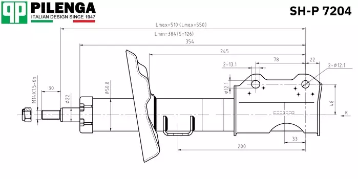 АМОРТИЗАТОР ПОДВЕСКИ ПЕР R ГАЗ, CRUZE