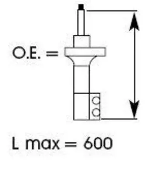 АМОРТИЗАТОР ПОДВЕСКИ ПЕР R TOYOTA RAV 4 (1994)