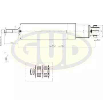 АМОРТИЗАТОР ЗАДН МАСЛ OPEL ASTRA F, VECTRA A, DAE NEXIA, LANOS, ESPERO