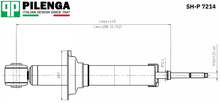 АМОРТИЗАТОР ЗАДНИЙ LANCER