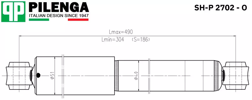 АМОРТИЗАТОР ЗАДНИЙ МАСЛЯНЫЙ