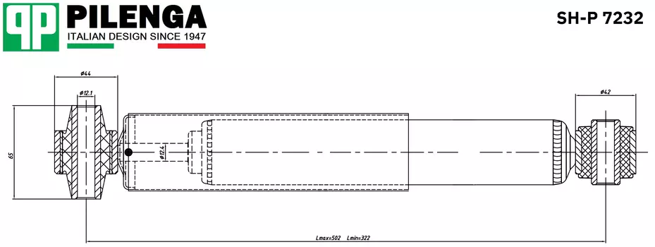 АМОРТИЗАТОР ЗАДНИЙ X-TRAIL