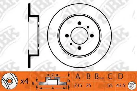 ДИСК ТОРМОЗНОЙ