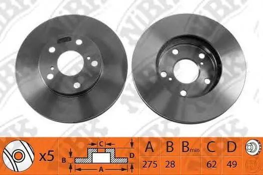 ДИСК ТОРМОЗНОЙ ПЕР