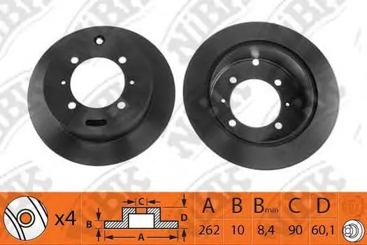 ДИСК ТОРМОЗНОЙ ЗАД