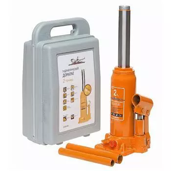 Домкрат бутылочный 2 тонны, в кейсе