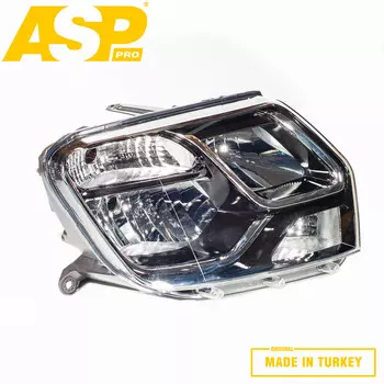 ФАРА ПЕРЕДНЯЯ RENAULT DUSTER (2013-2018) ПРАВАЯ ЧЕРНЫЙ ОТРАЖАТЕЛЬ РУЧНАЯ РЕГУЛИРОВКА