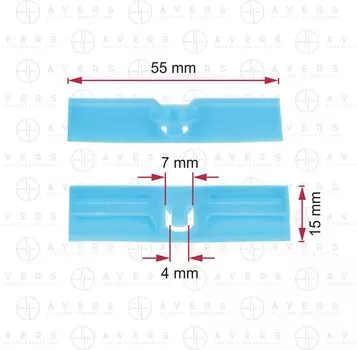 ФИКСАТОР МОЛДИНГА ВЕТРОВОГО СТЕКЛА TOYOTA
